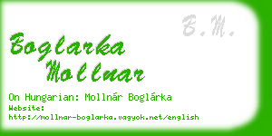 boglarka mollnar business card
